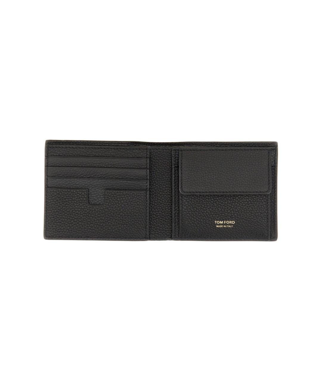 TOM FORD Черный кожаный кошелек, фото 3