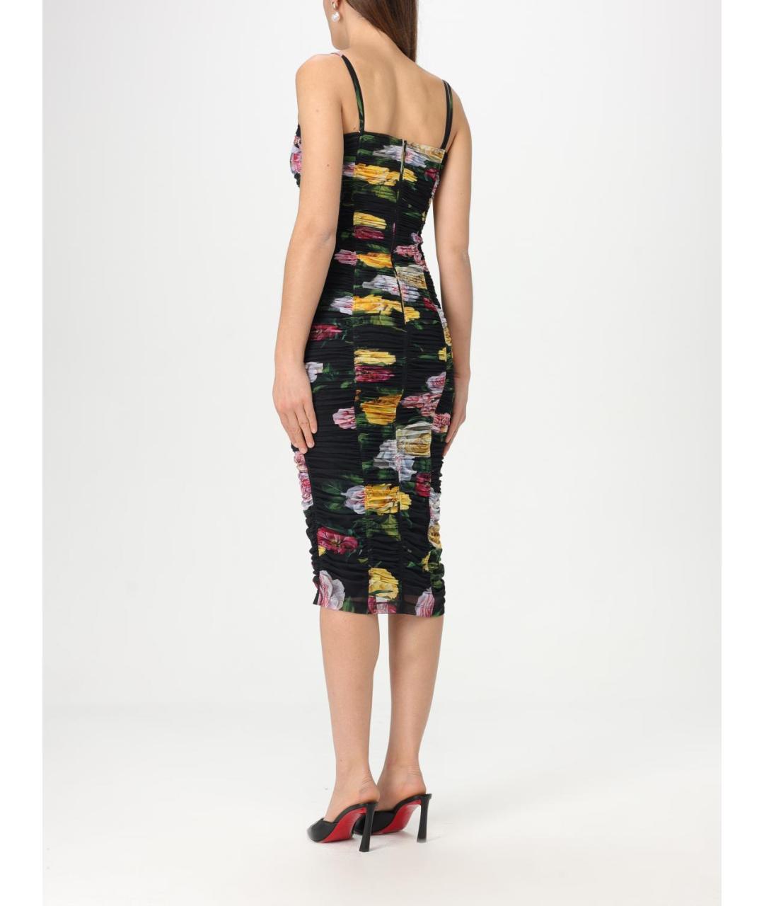DOLCE&GABBANA Мульти синтетическое коктейльное платье, фото 3
