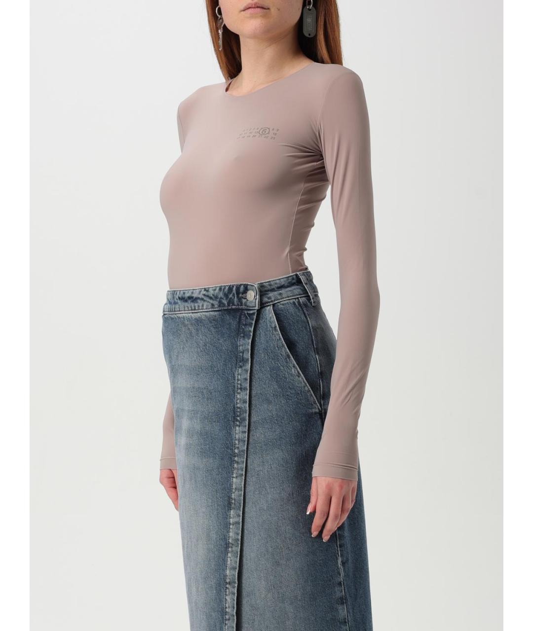 MM6 MAISON MARGIELA Коричневое боди, фото 4