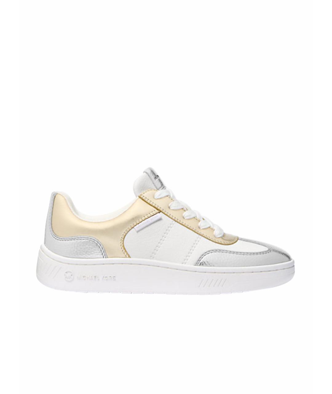 MICHAEL KORS Белые кроссовки из искусственной кожи, фото 1