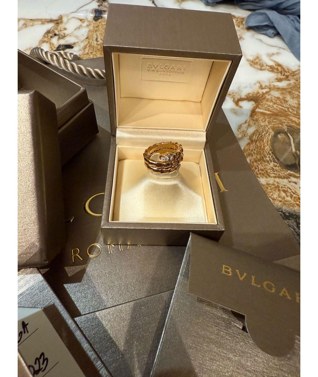 BVLGARI Золотое кольцо из розового золота, фото 6