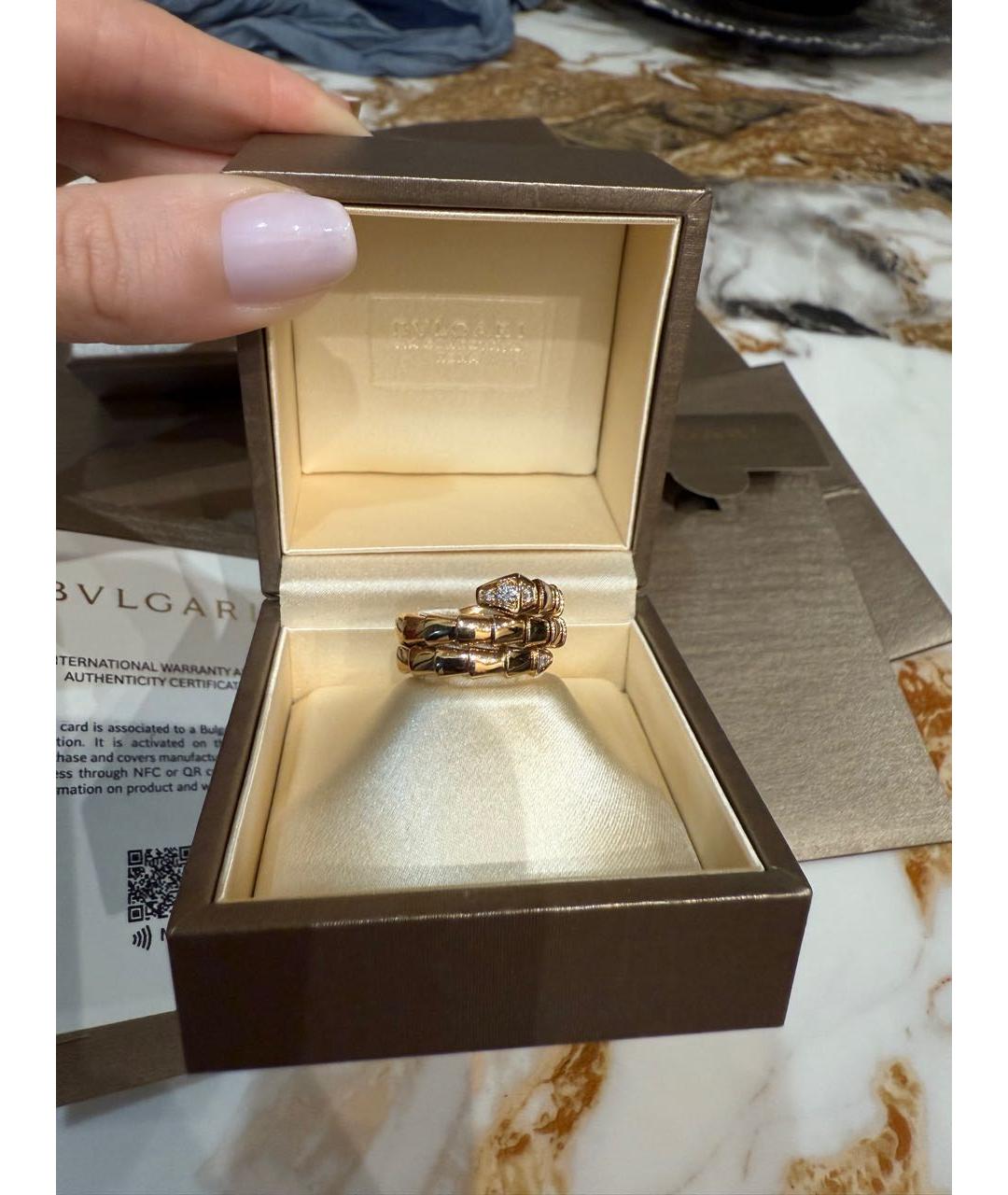 BVLGARI Золотое кольцо из розового золота, фото 5