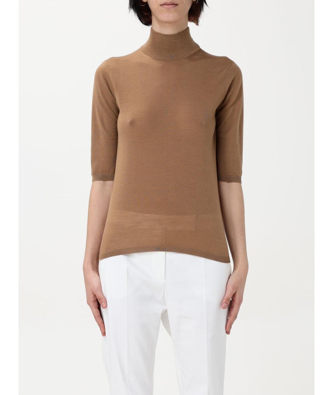 MAX MARA Коричневый джемпер / свитер, фото 2