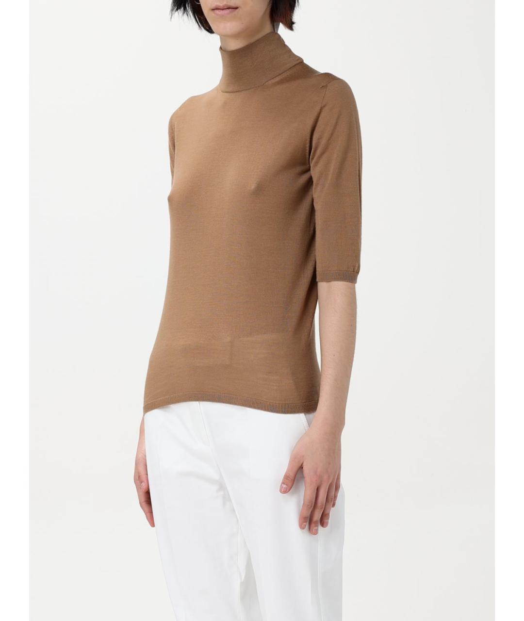 MAX MARA Коричневый джемпер / свитер, фото 5