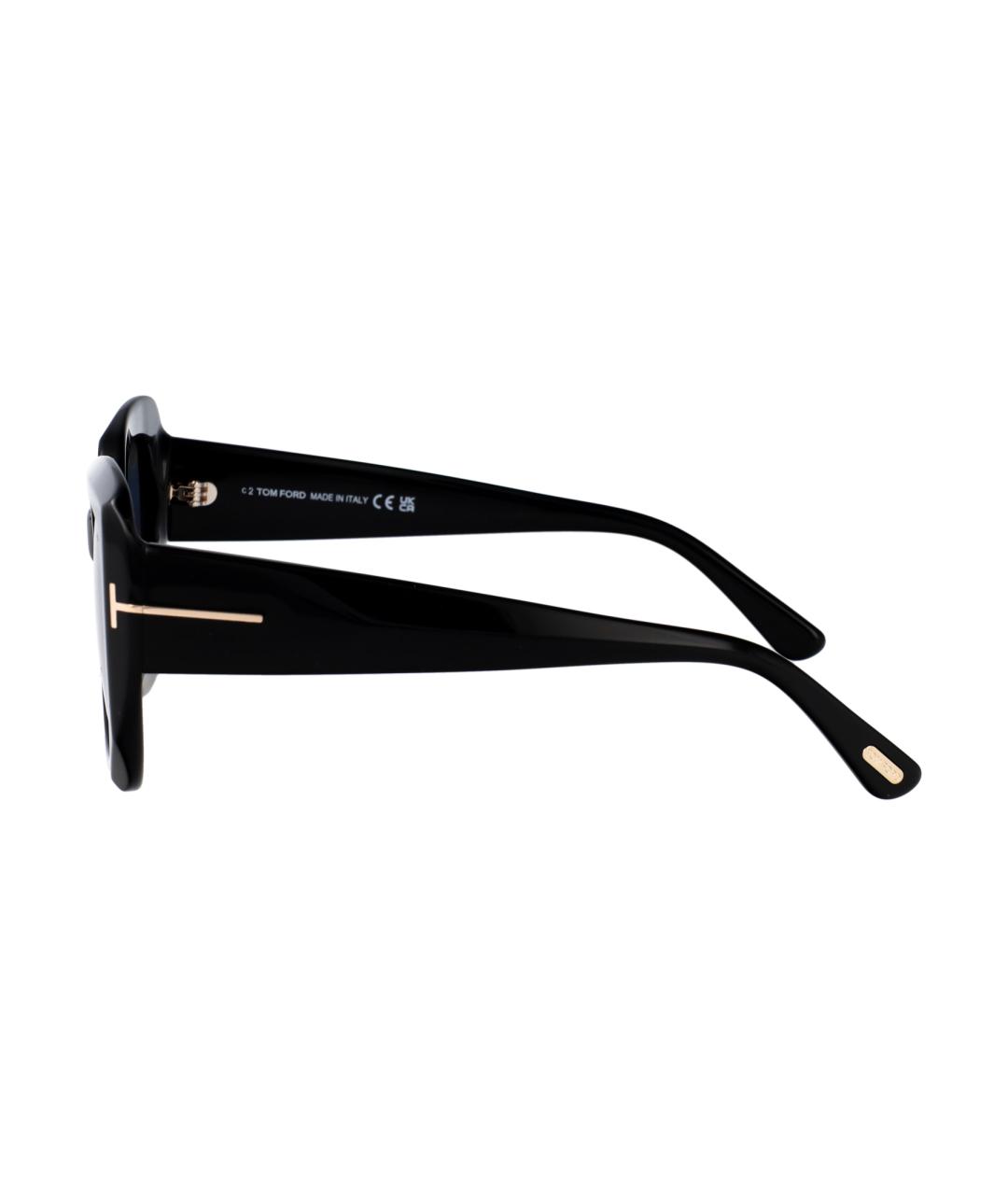 TOM FORD Черные пластиковые солнцезащитные очки, фото 3