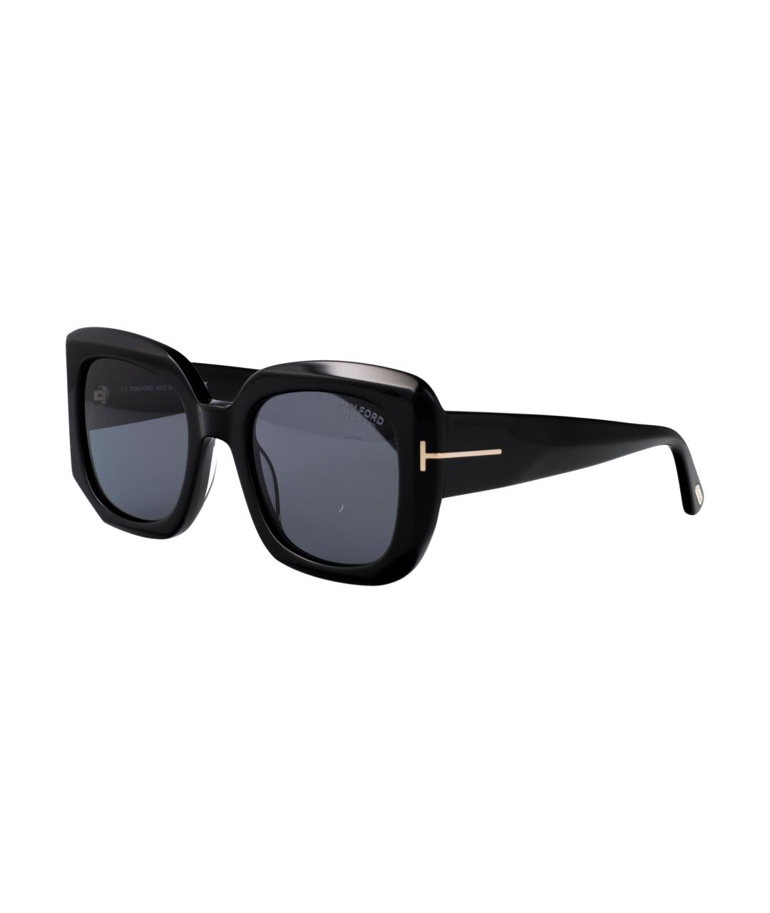 TOM FORD Черные пластиковые солнцезащитные очки, фото 2