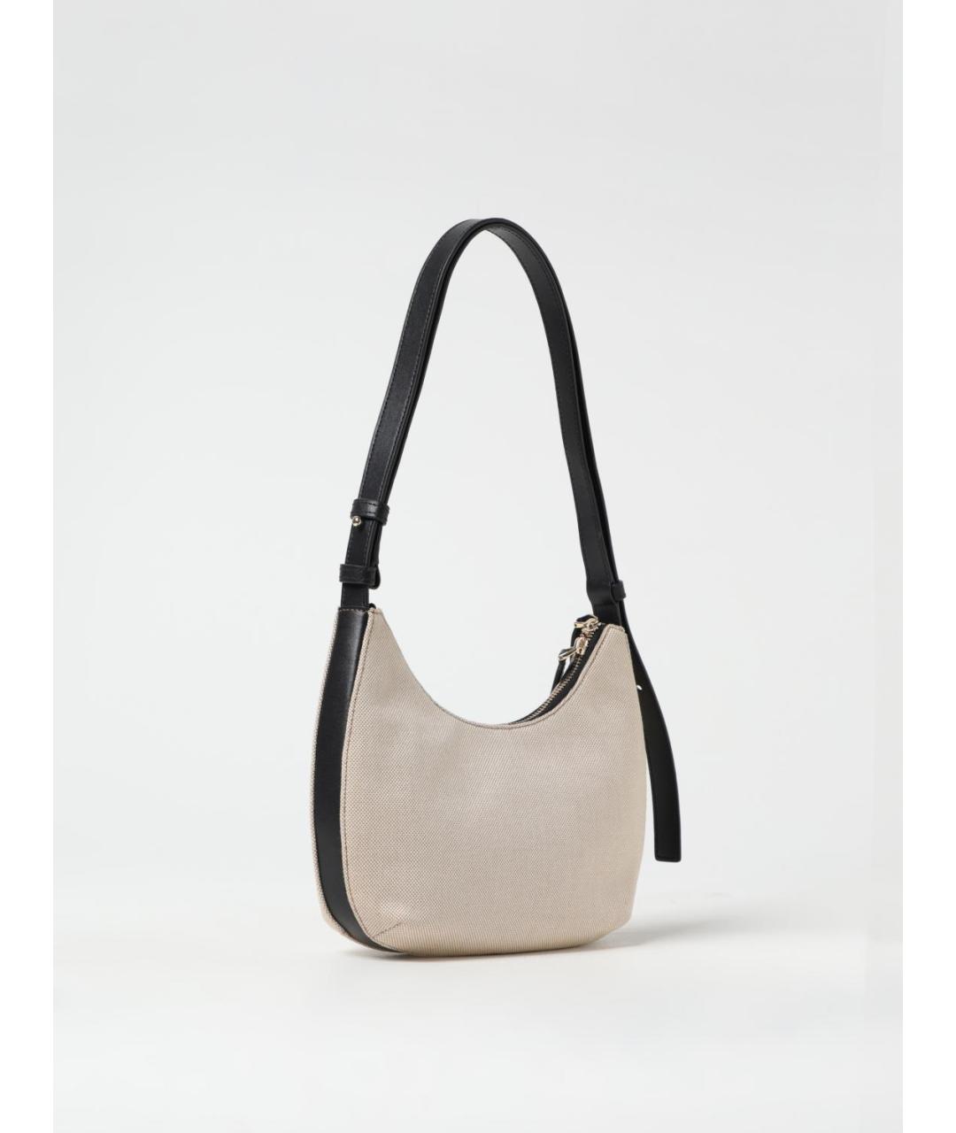 FURLA Бежевая тканевая сумка через плечо, фото 2