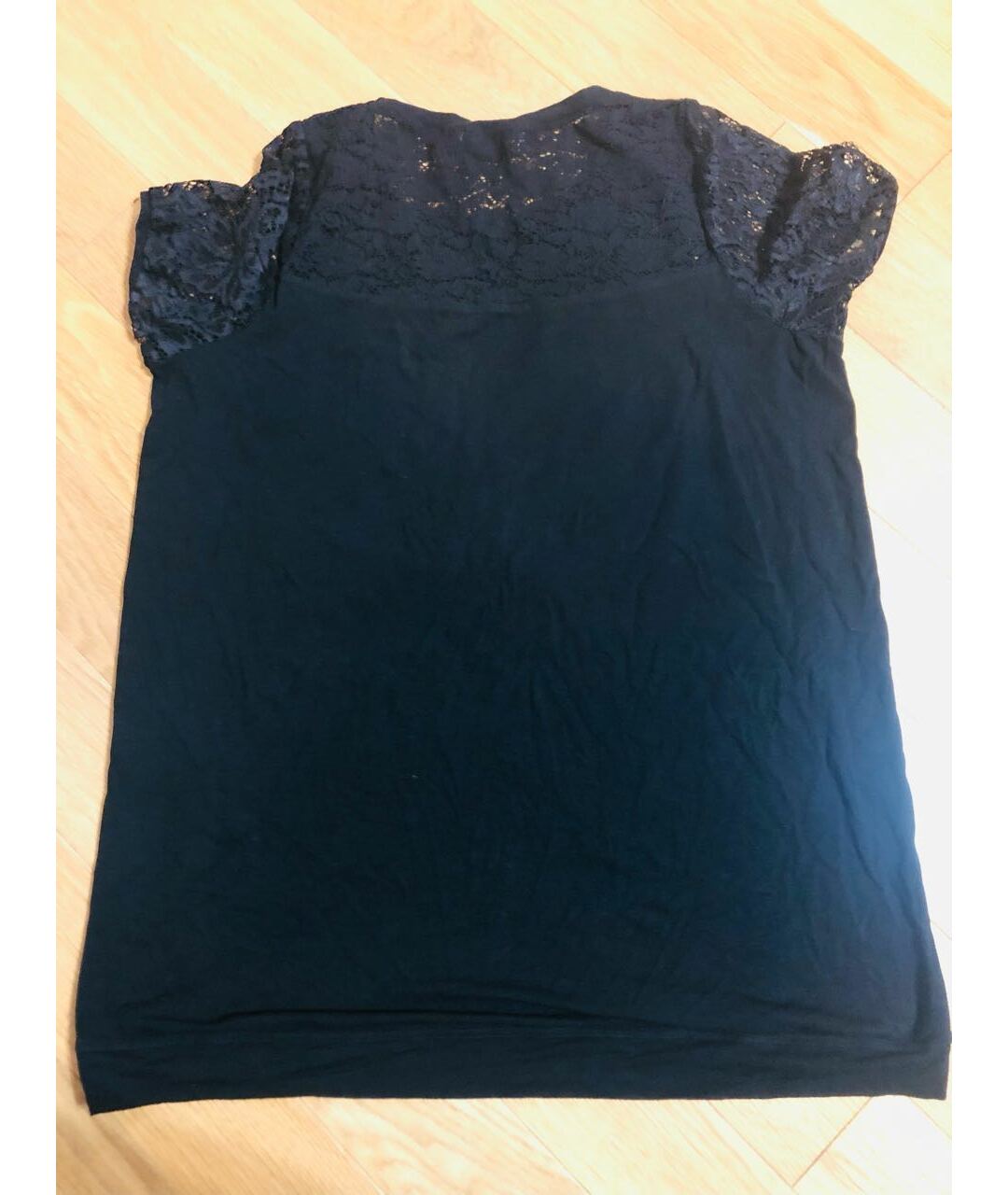 VDP Черная хлопко-эластановая футболка, фото 2