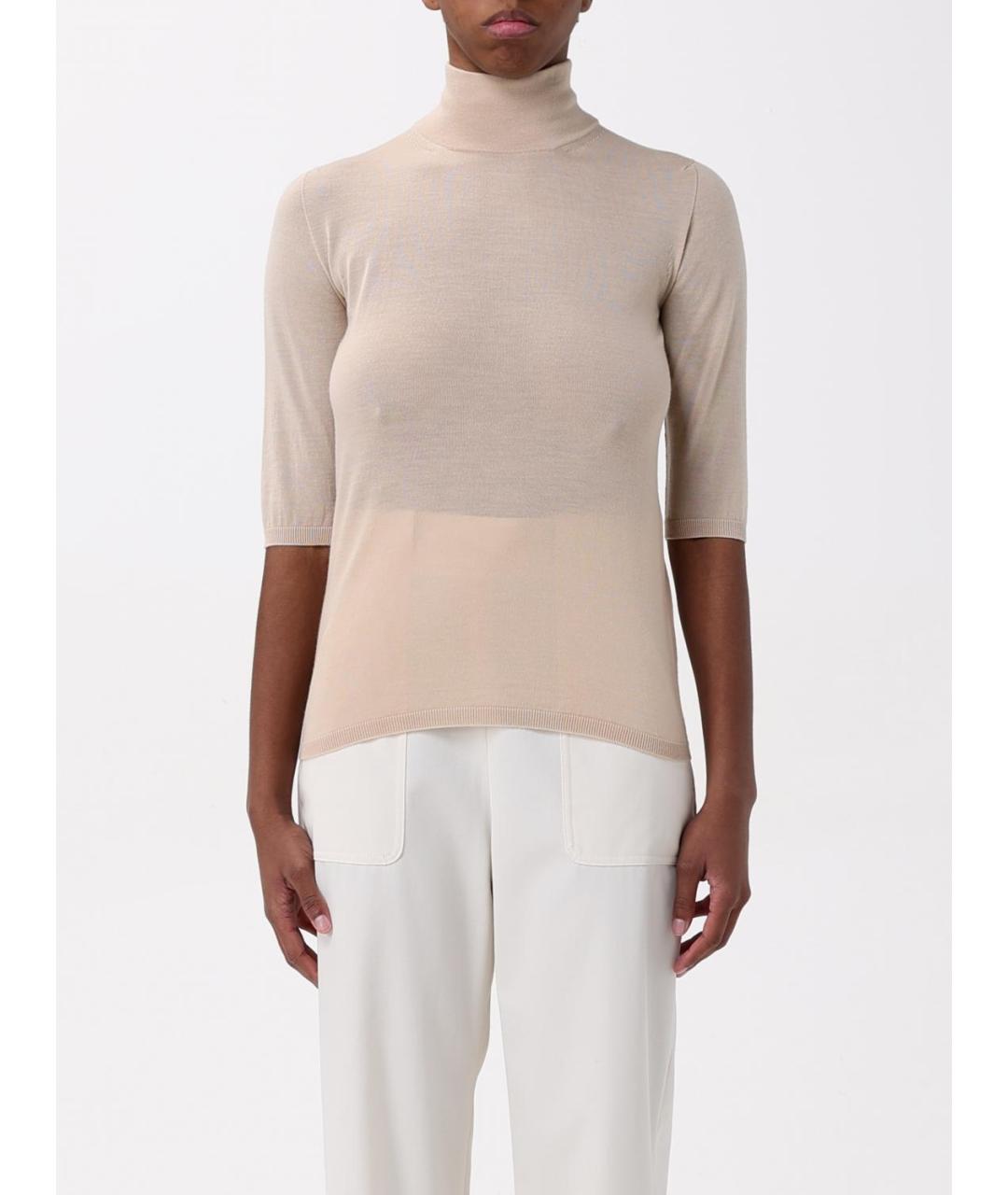 MAX MARA Бежевая водолазка, фото 2