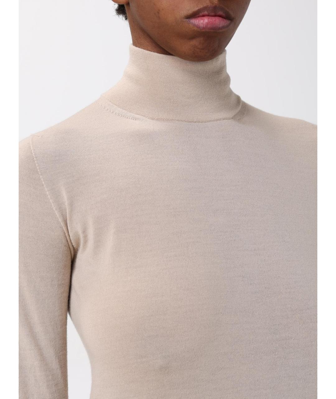 MAX MARA Бежевая водолазка, фото 5