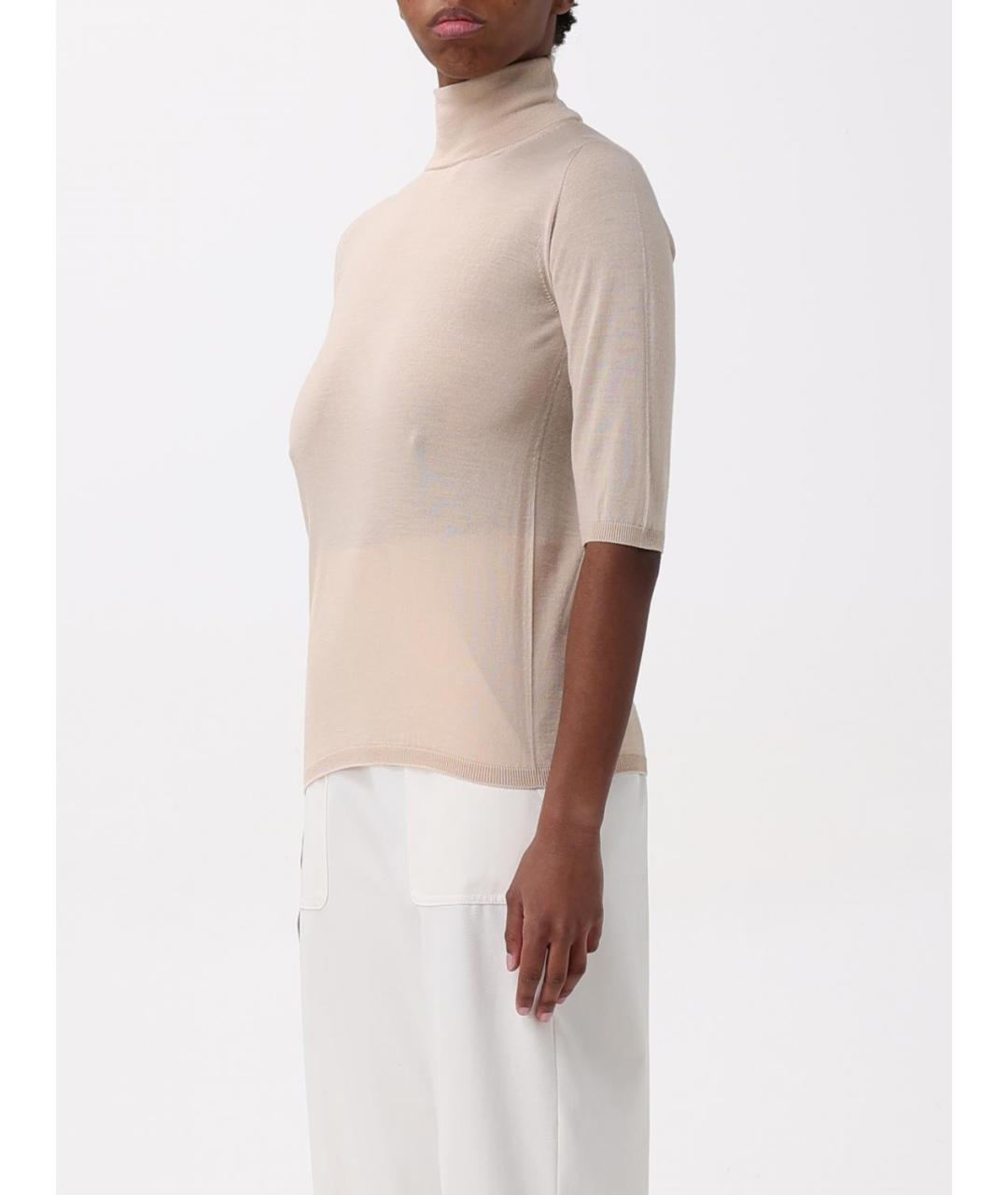 MAX MARA Бежевая водолазка, фото 4