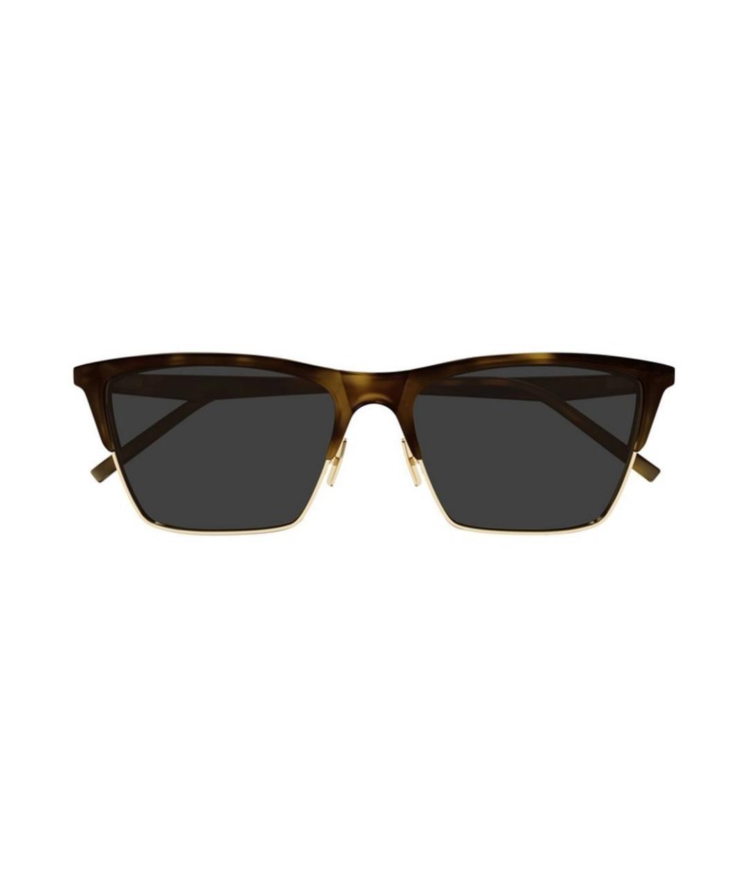 SAINT LAURENT Коричневые солнцезащитные очки, фото 2