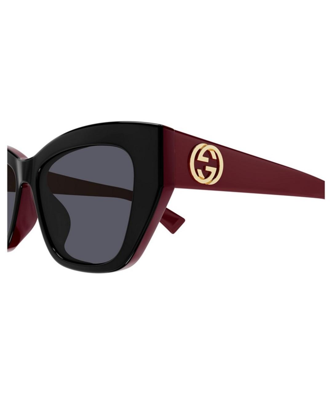 GUCCI Бордовые солнцезащитные очки, фото 5