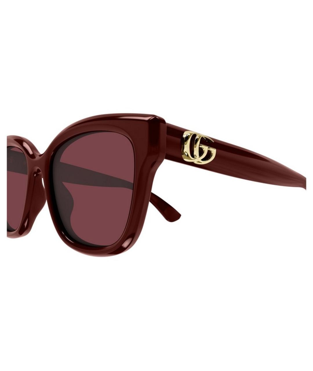 GUCCI Бордовые солнцезащитные очки, фото 3
