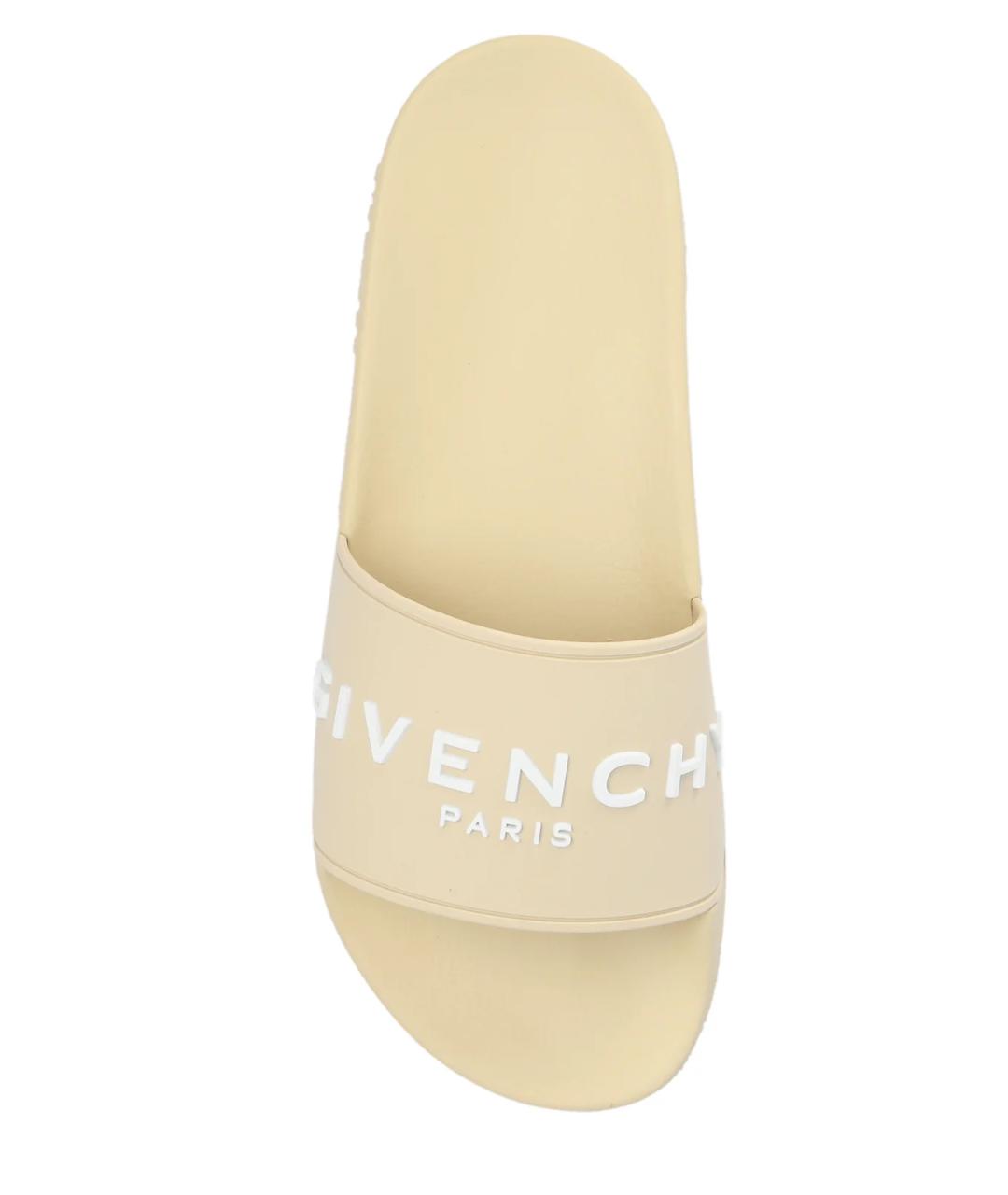 GIVENCHY Бежевые шлепанцы, фото 4