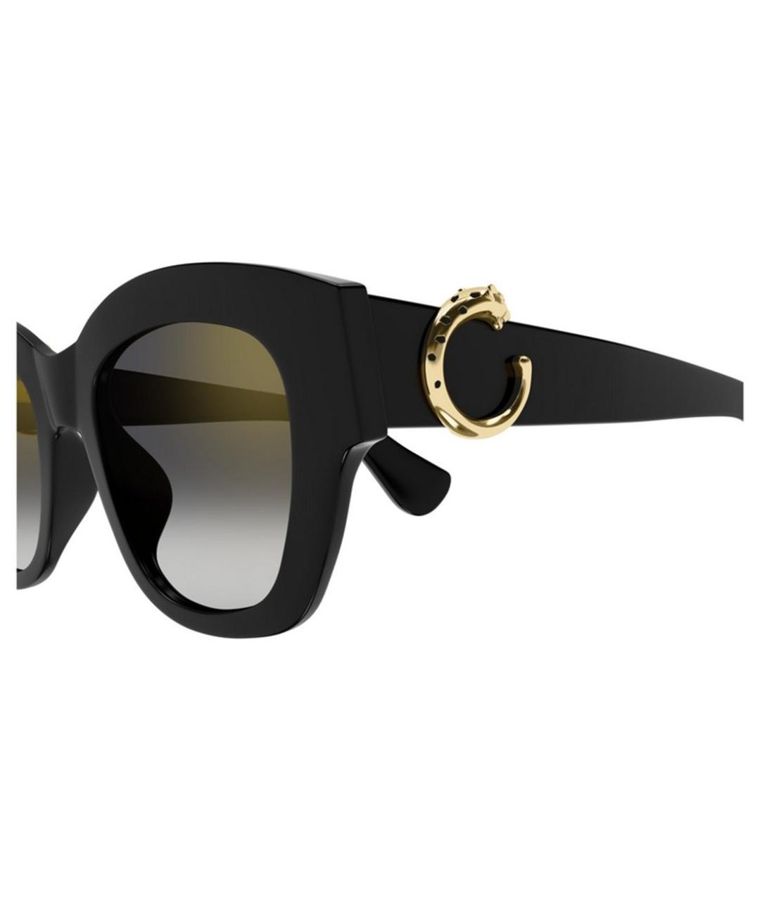 CARTIER Черные пластиковые солнцезащитные очки, фото 3