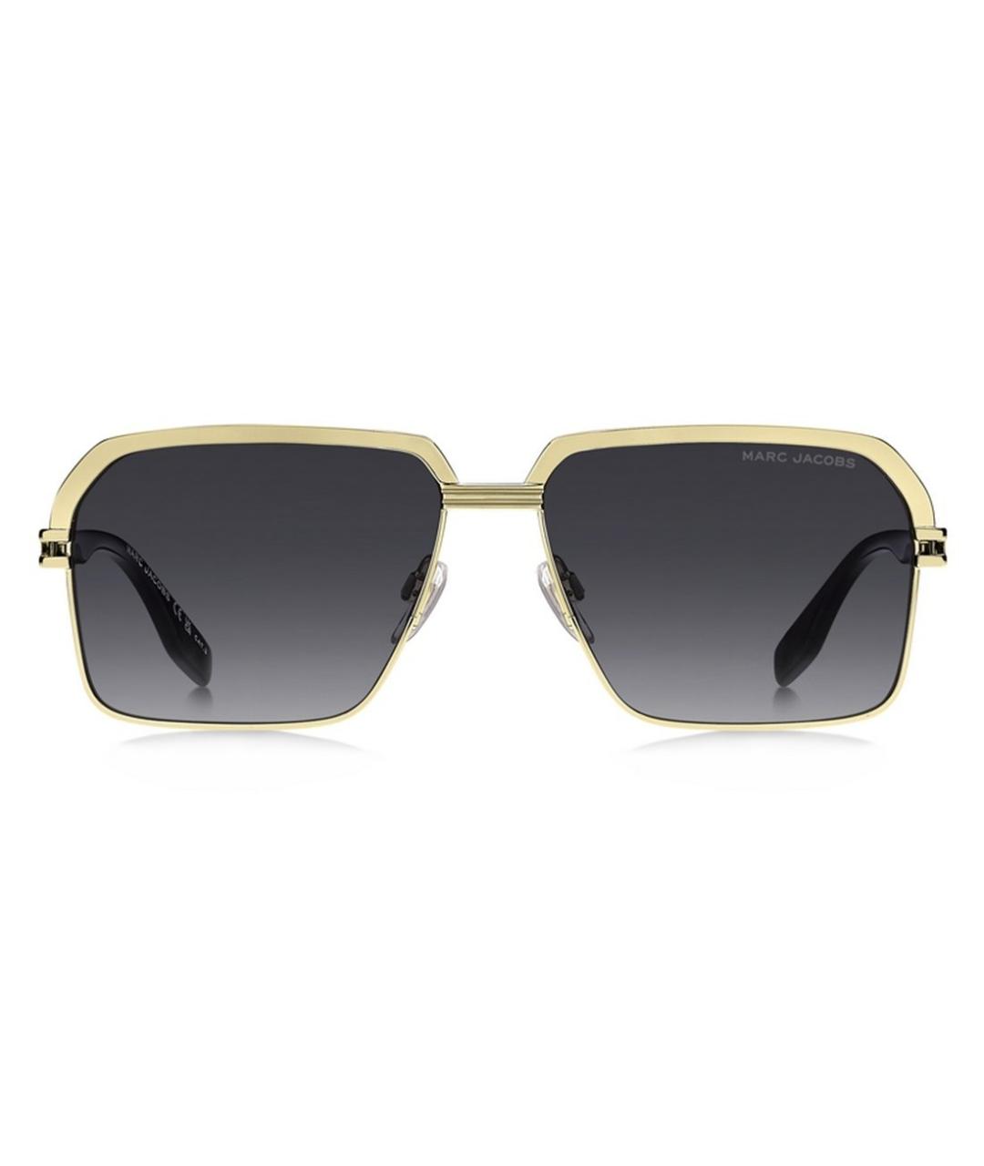 MARC JACOBS Золотые металлические солнцезащитные очки, фото 2