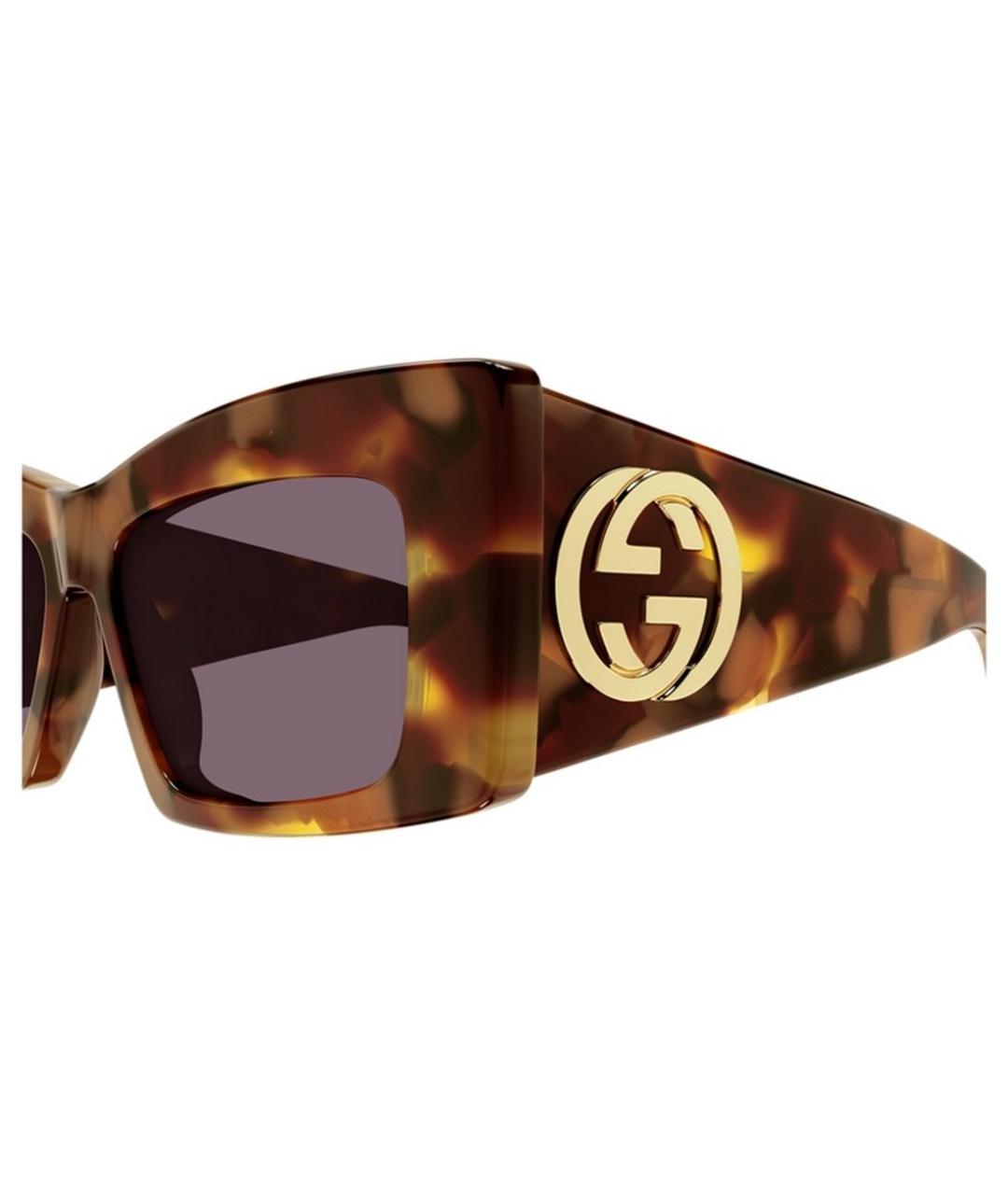 GUCCI Коричневые солнцезащитные очки, фото 3