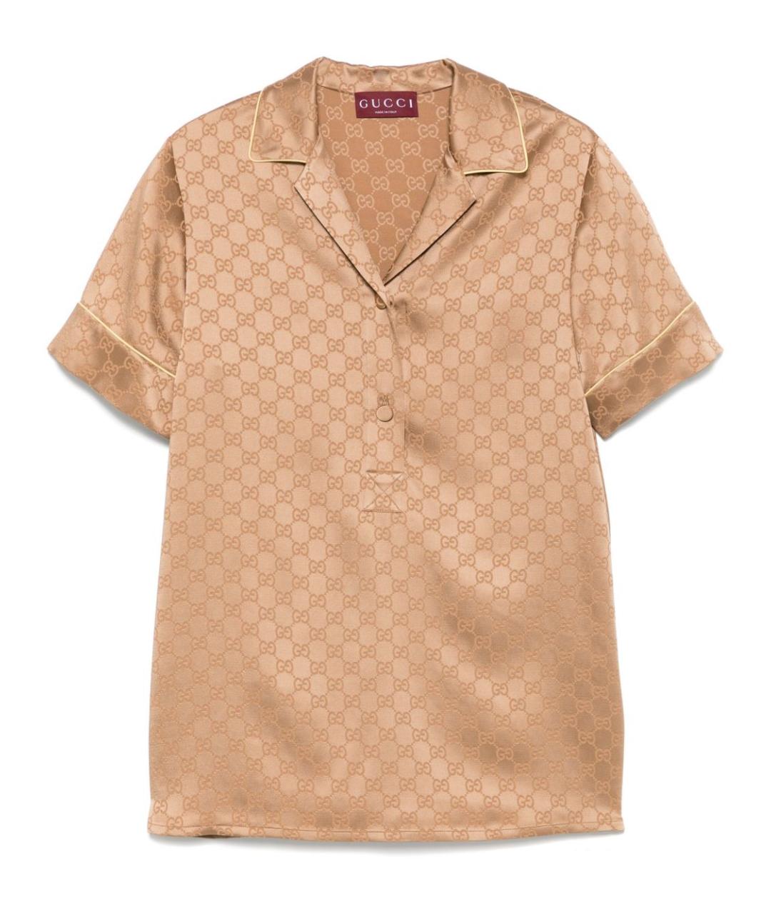 GUCCI Бежевая рубашка, фото 1