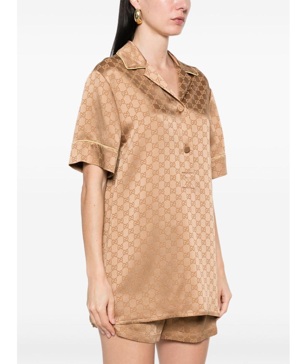 GUCCI Бежевая рубашка, фото 2