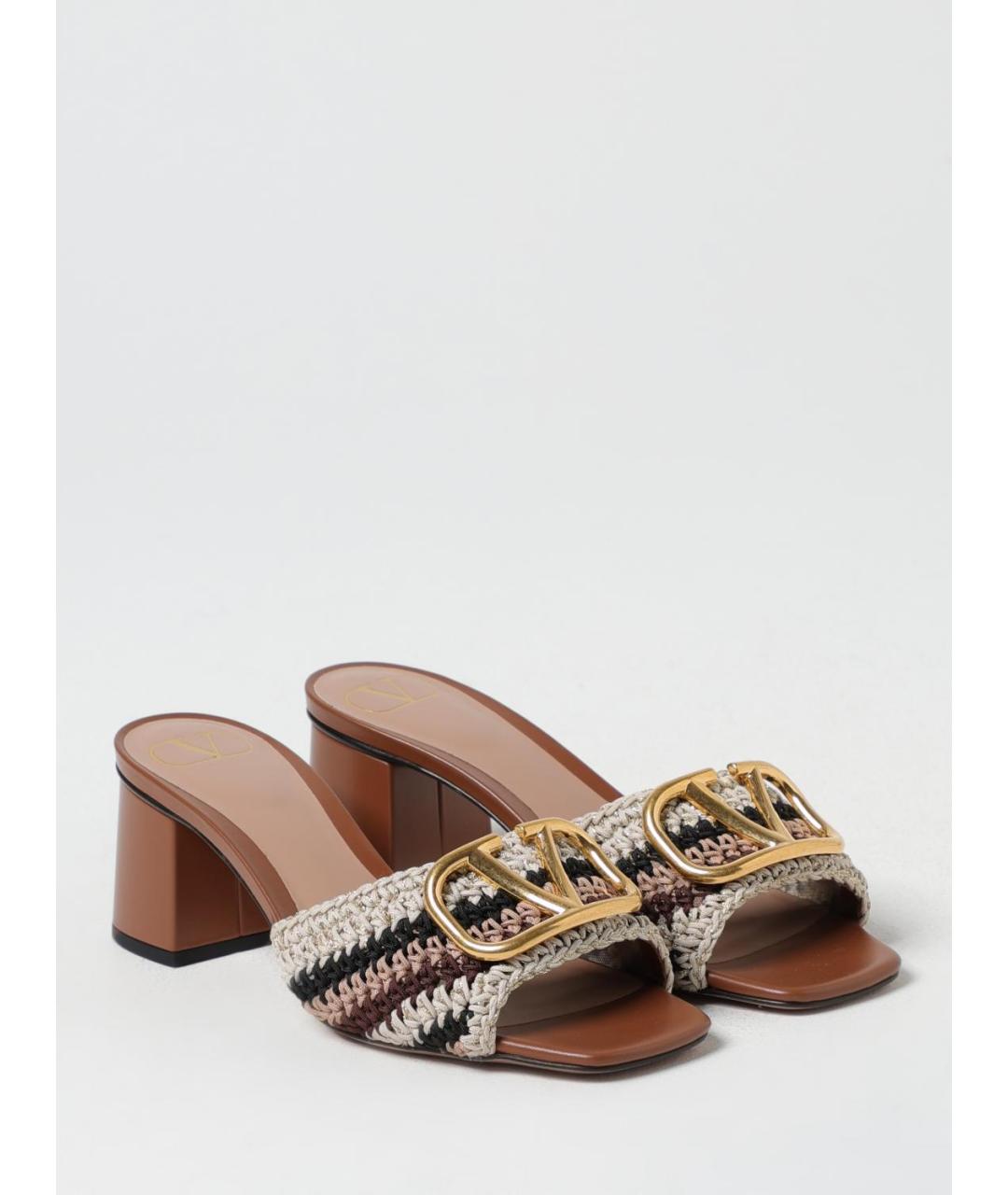 VALENTINO Коричневые босоножки, фото 2