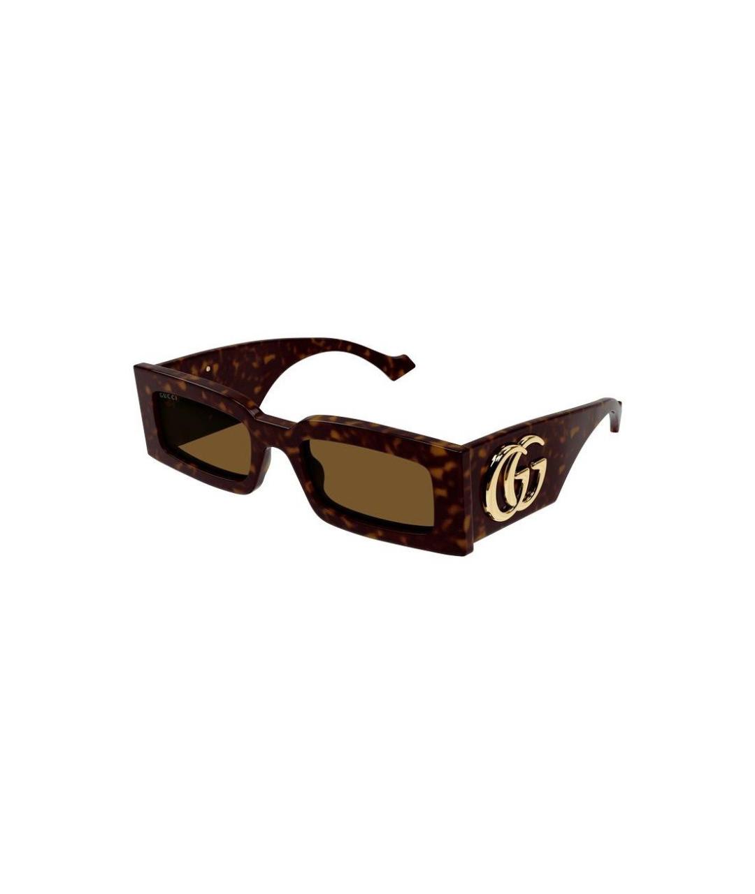 GUCCI Коричневые солнцезащитные очки, фото 1