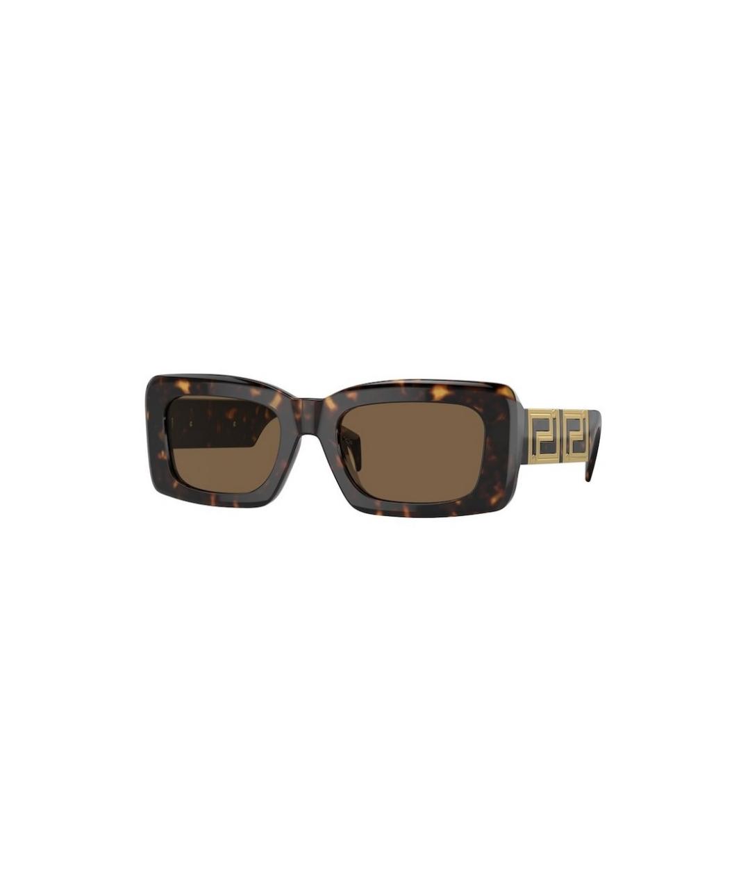 VERSACE Коричневые солнцезащитные очки, фото 1