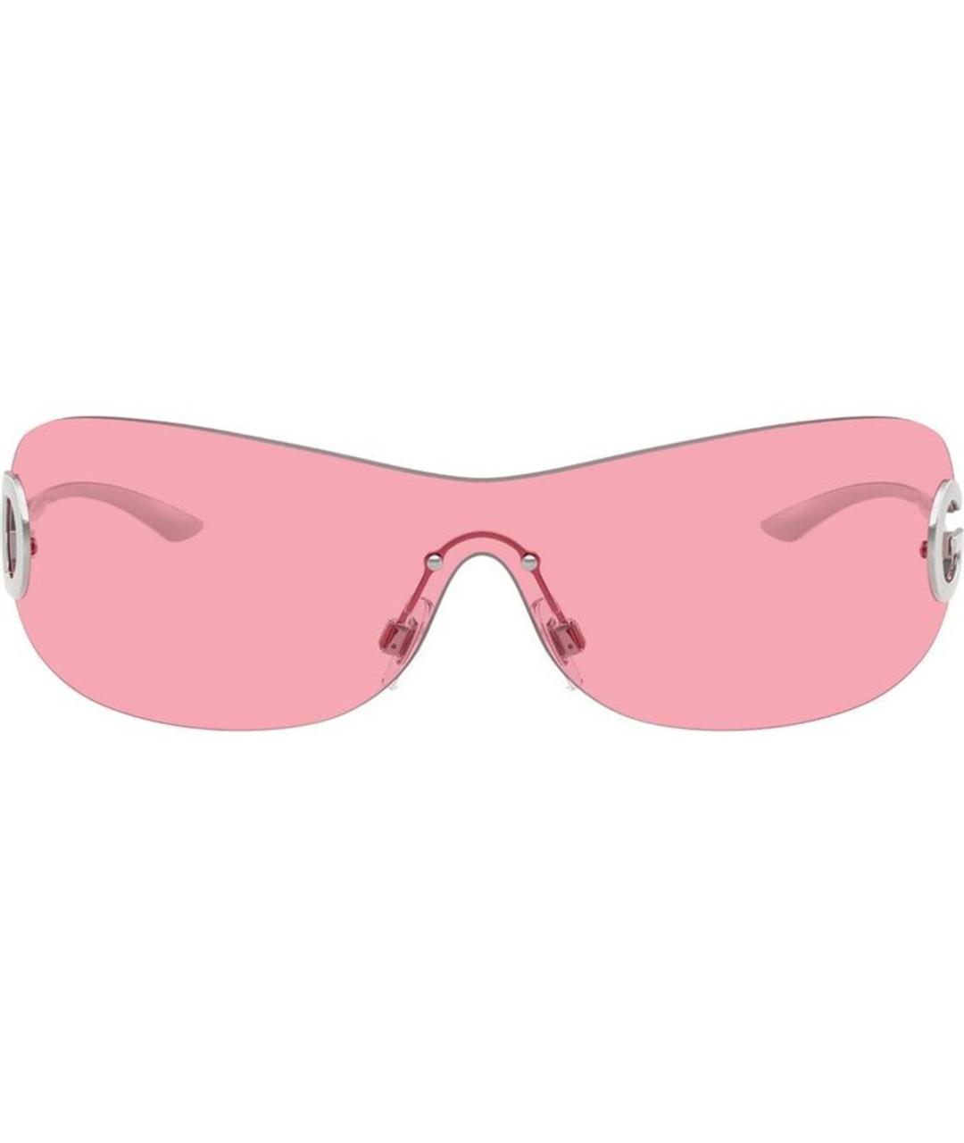 DOLCE&GABBANA Серебряные металлические солнцезащитные очки, фото 2