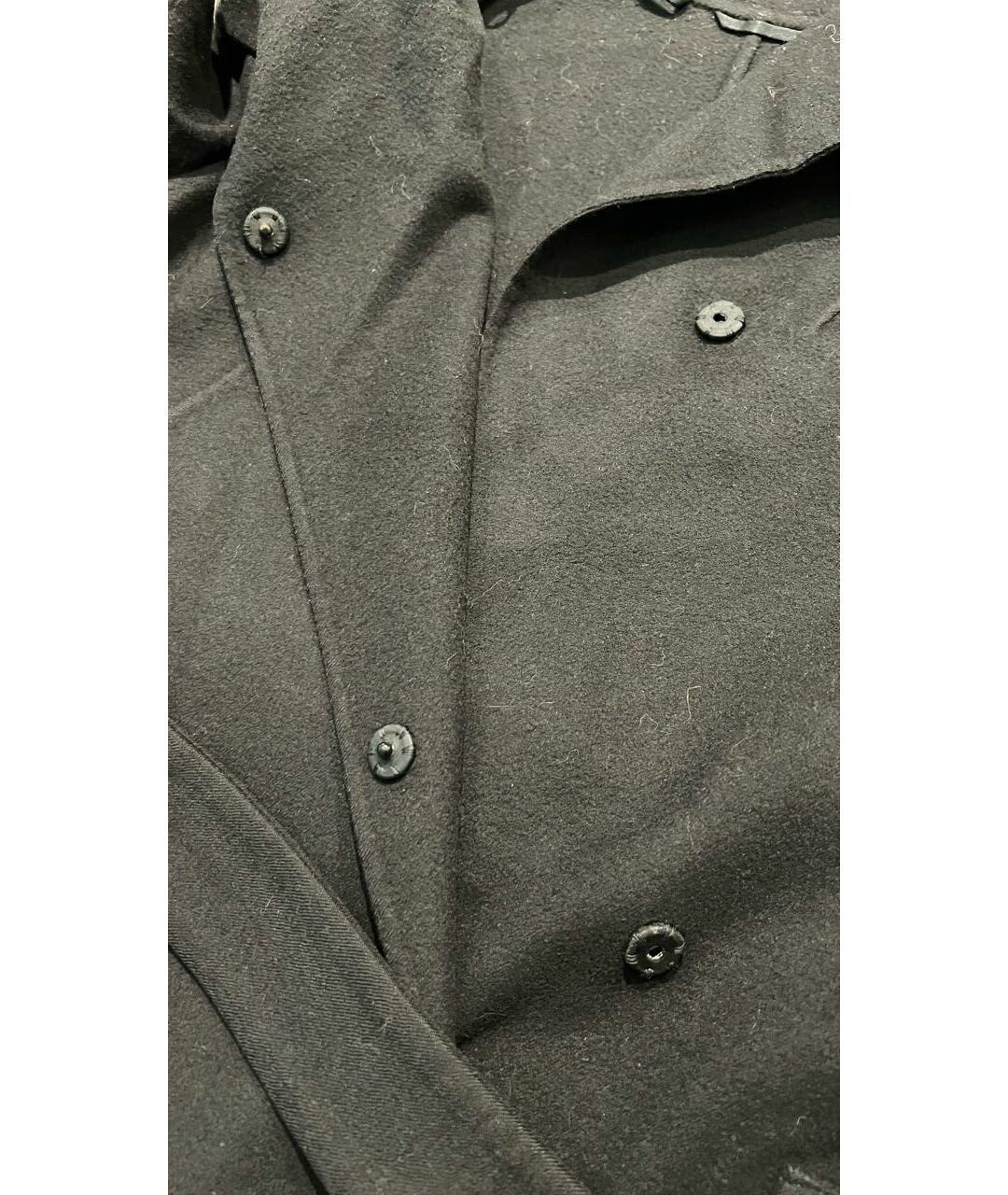 GIORGIO ARMANI Черное шерстяное пальто, фото 6