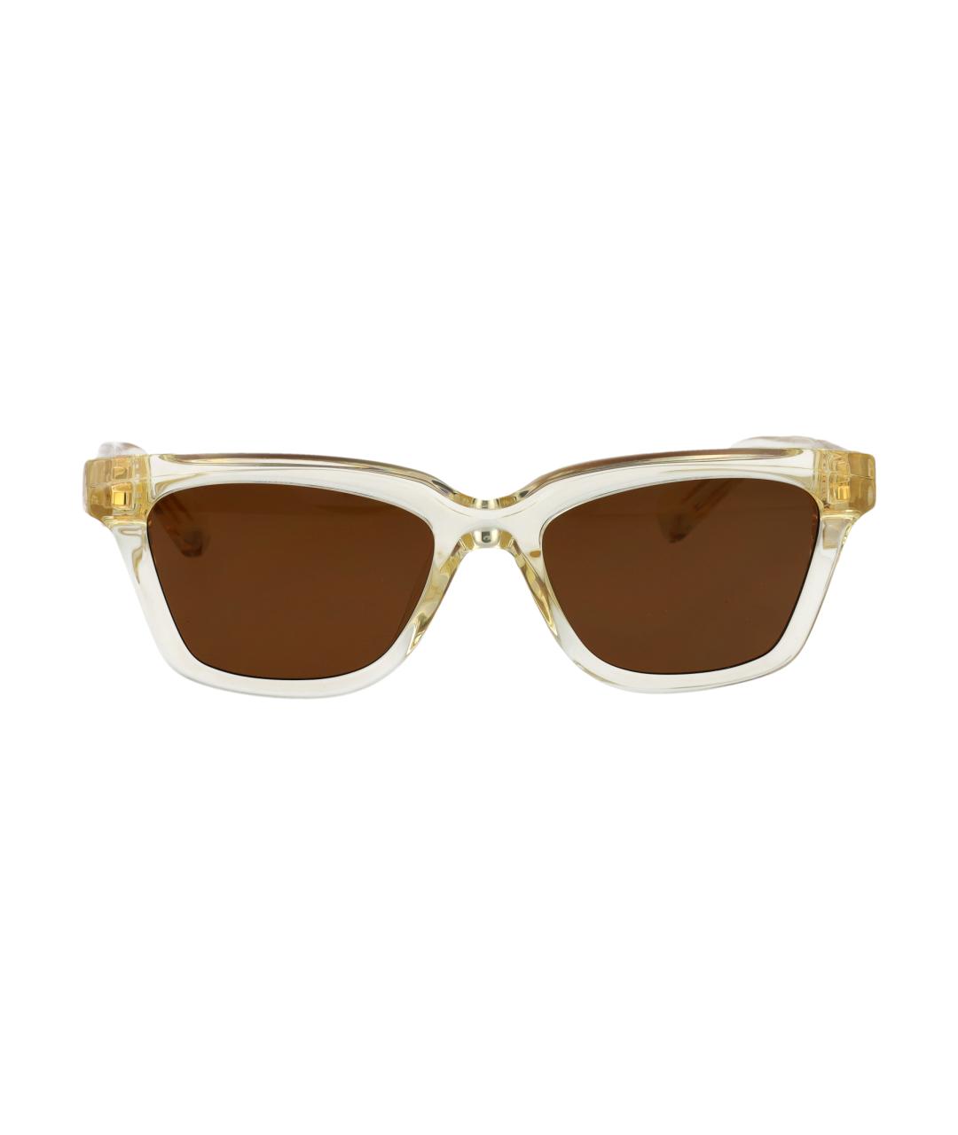 JACQUEMUS Бежевые солнцезащитные очки, фото 1