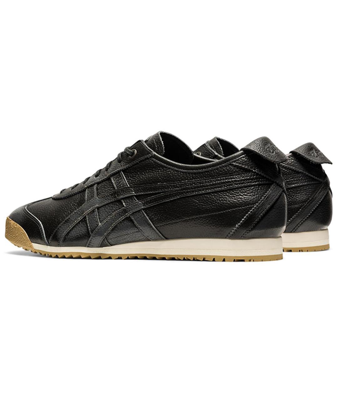 ONITSUKA TIGER Черные кожаные кеды, фото 3