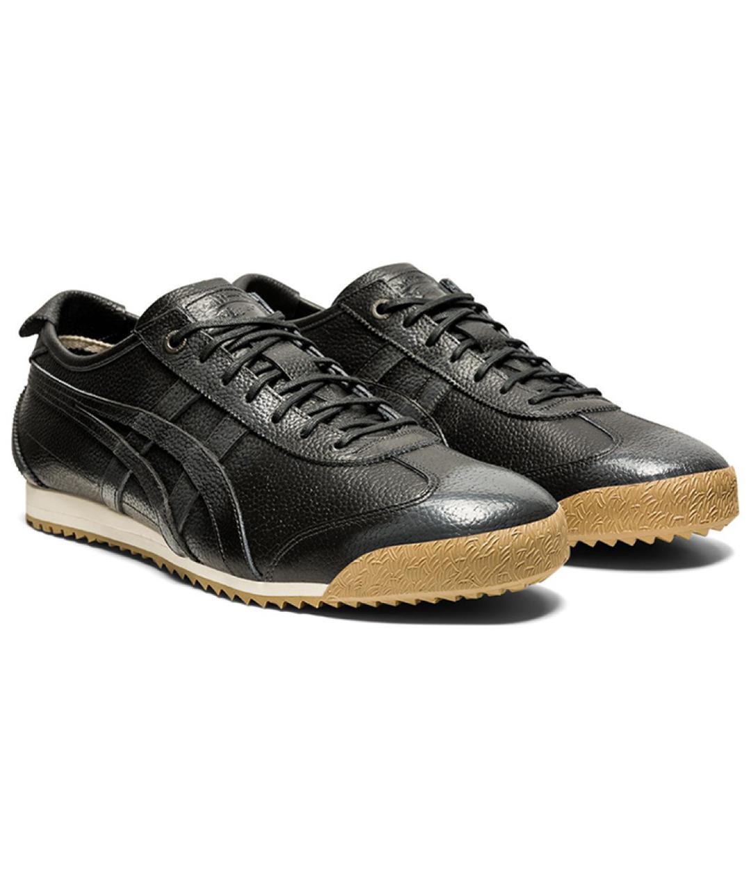 ONITSUKA TIGER Черные кожаные кеды, фото 4