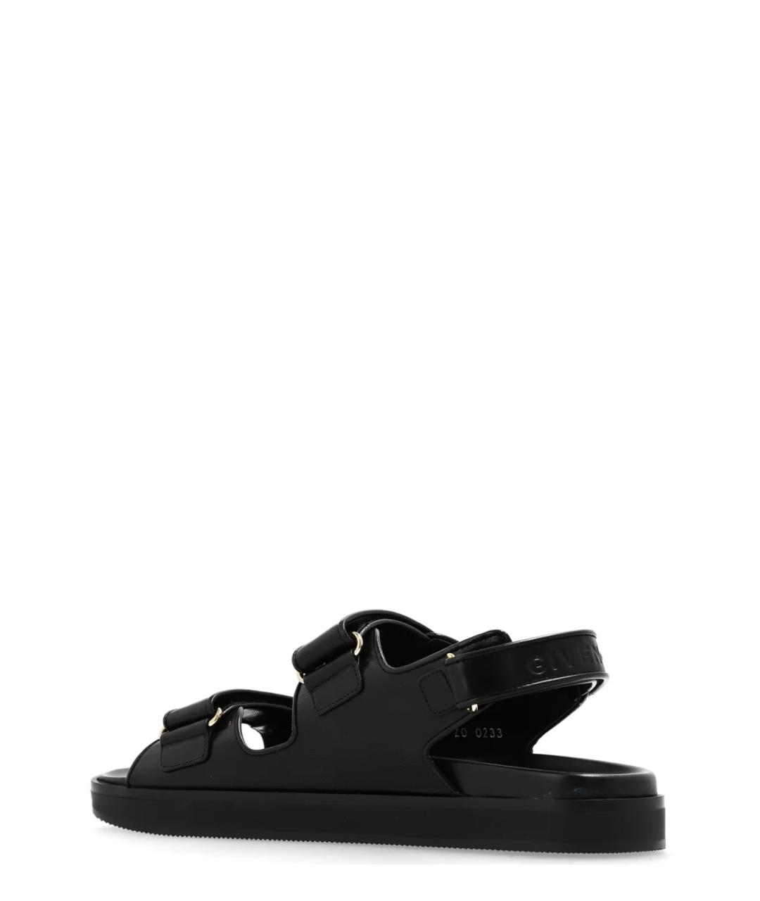 GIVENCHY Черные кожаные сандалии, фото 3