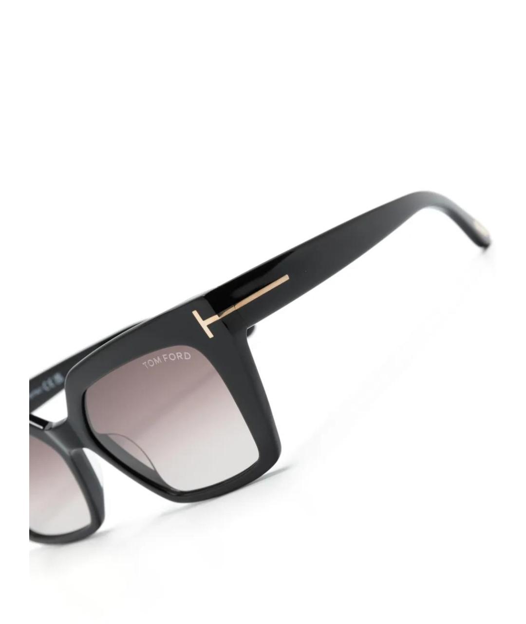 TOM FORD Черные пластиковые солнцезащитные очки, фото 3