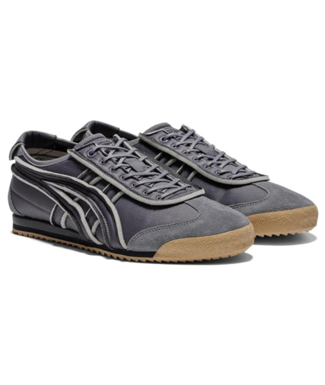 ONITSUKA TIGER Темно-синие текстильные кроссовки, фото 3