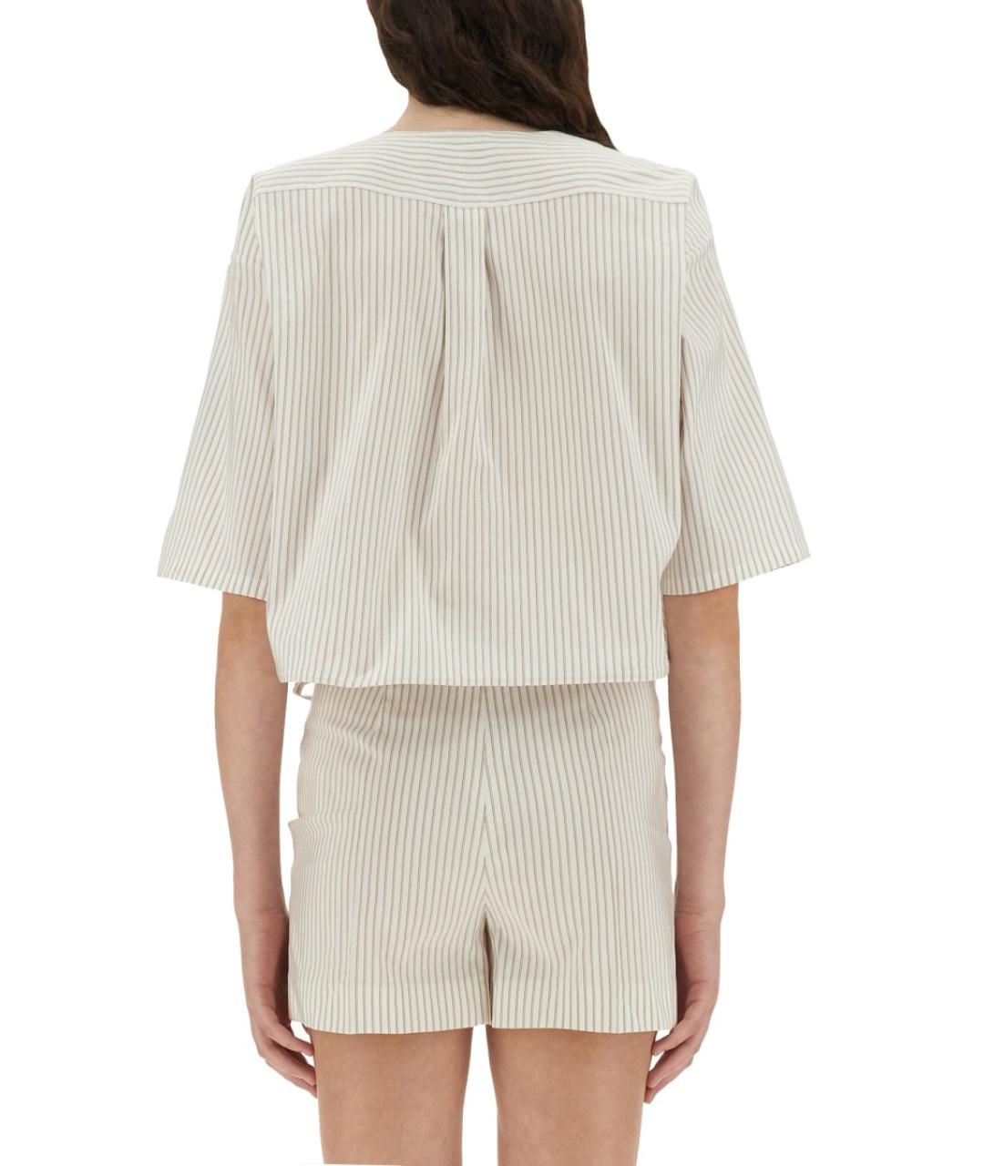 FENDI Бежевая хлопковая рубашка, фото 4
