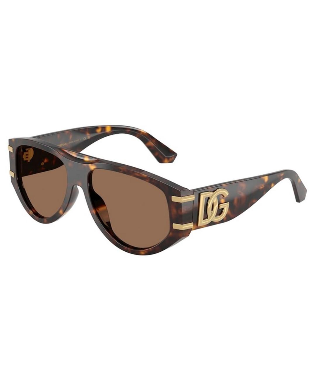 DOLCE&GABBANA Коричневые солнцезащитные очки, фото 1