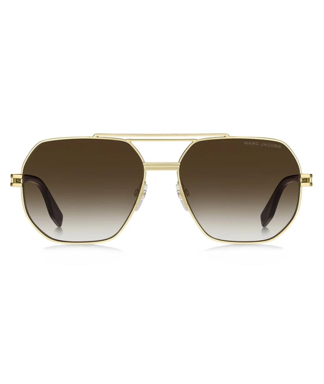 MARC JACOBS Золотые металлические солнцезащитные очки, фото 4