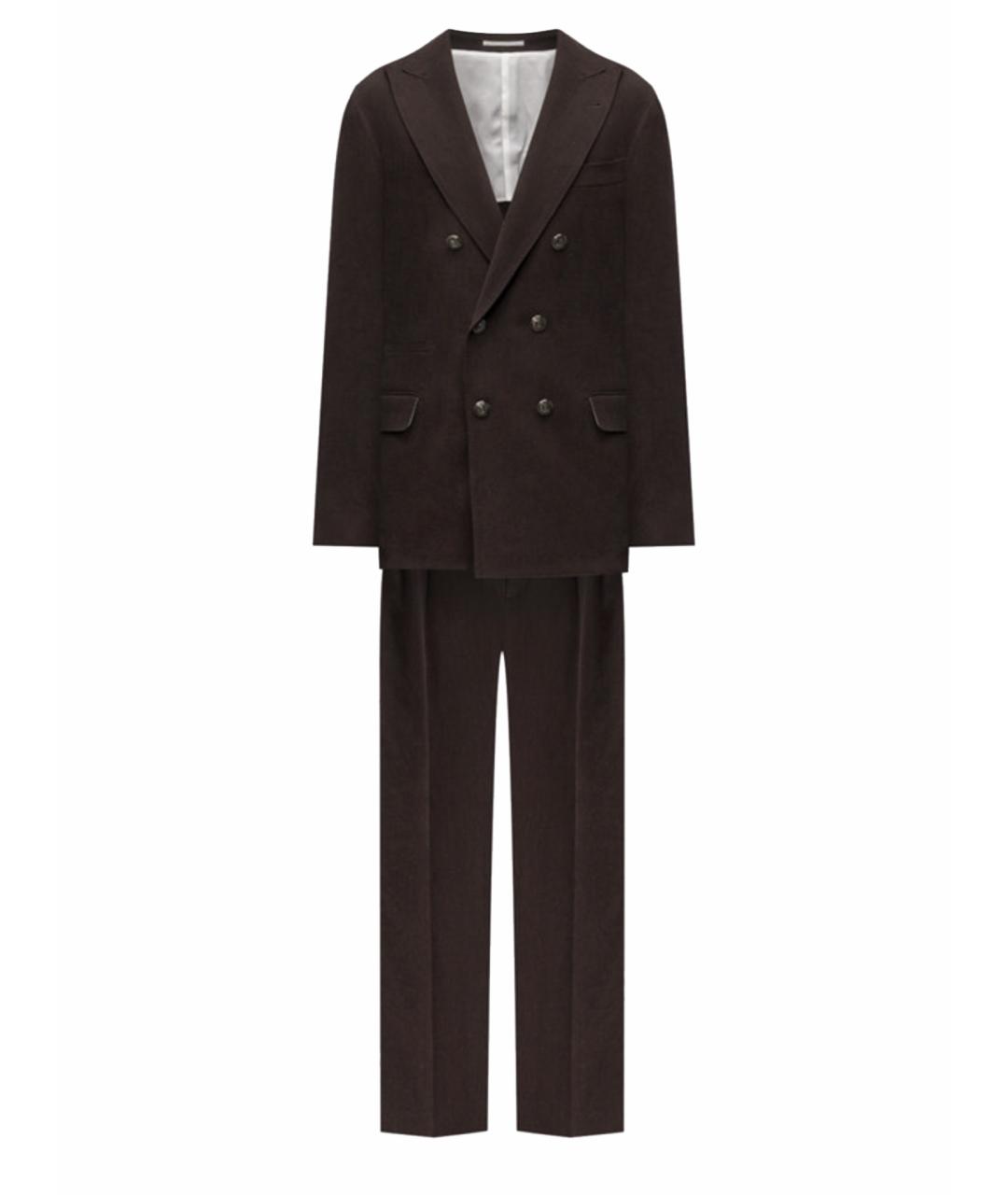 BRUNELLO CUCINELLI Коричневый повседневный костюм, фото 1