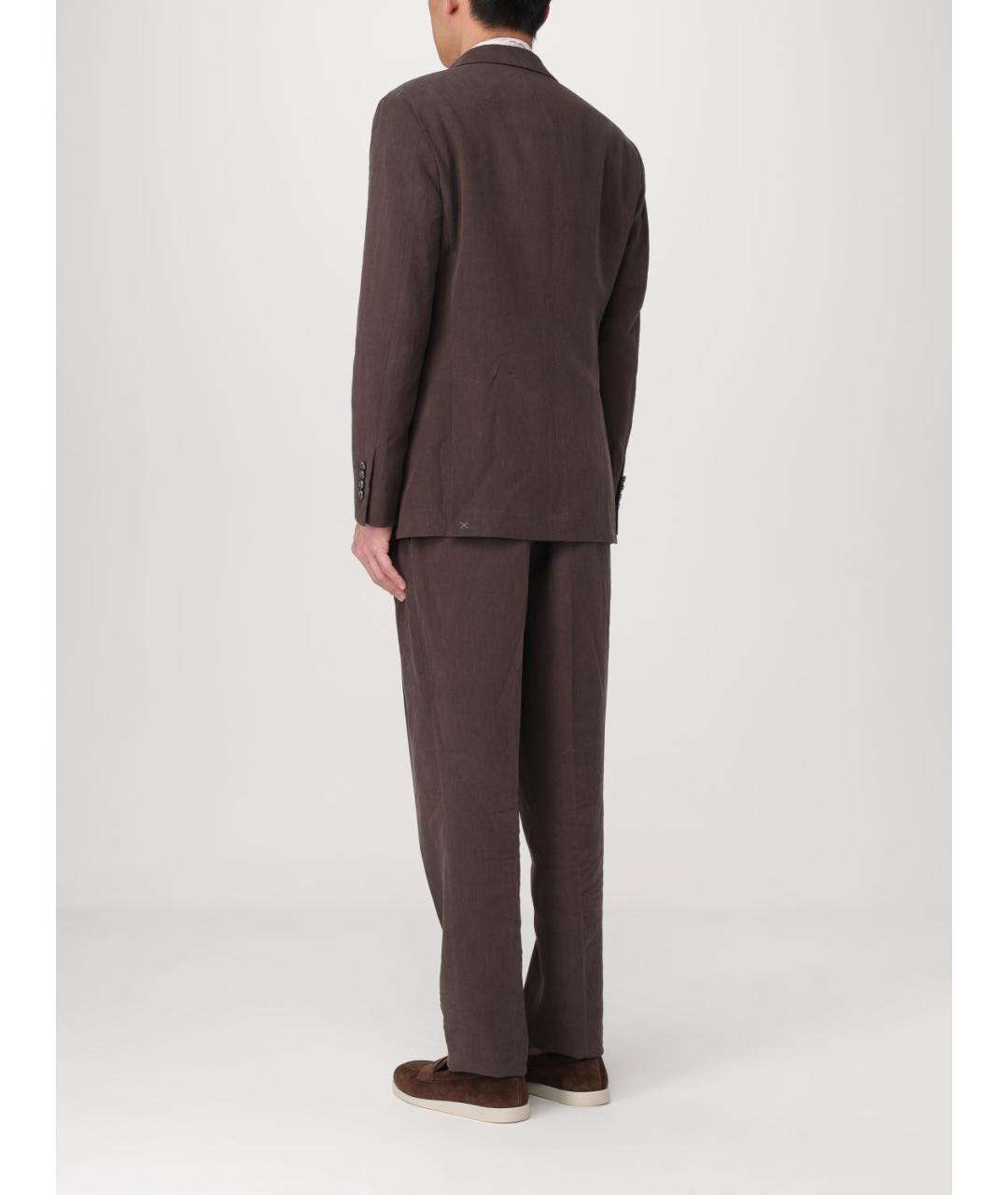 BRUNELLO CUCINELLI Коричневый повседневный костюм, фото 4