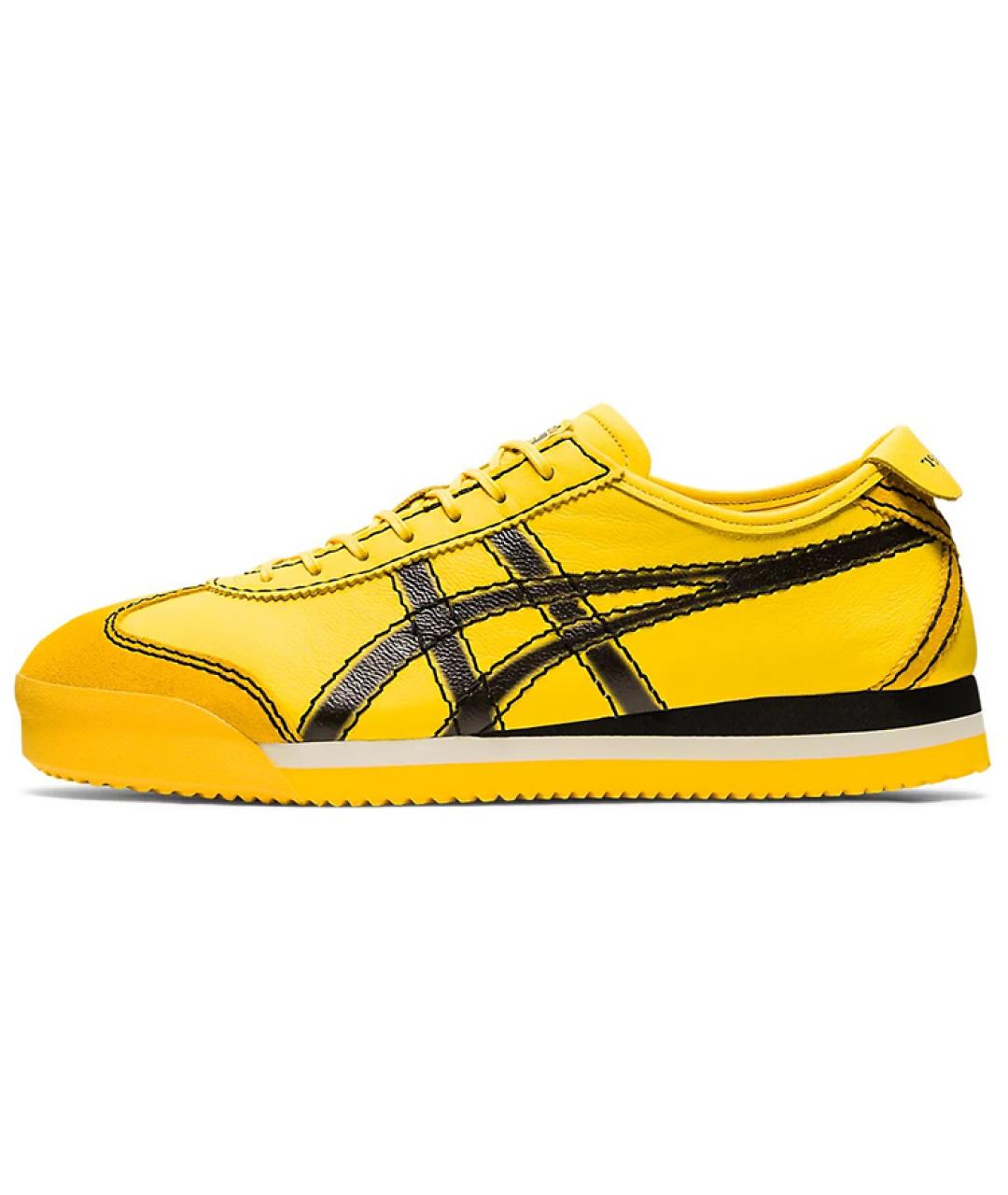 ONITSUKA TIGER Желтые кожаные кроссовки, фото 6