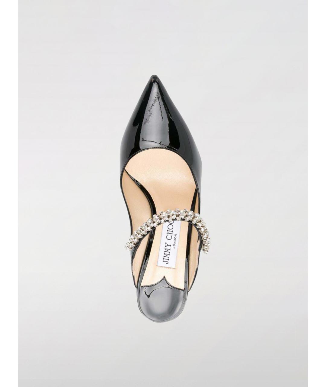 JIMMY CHOO Черные мюли из лакированной кожи, фото 4