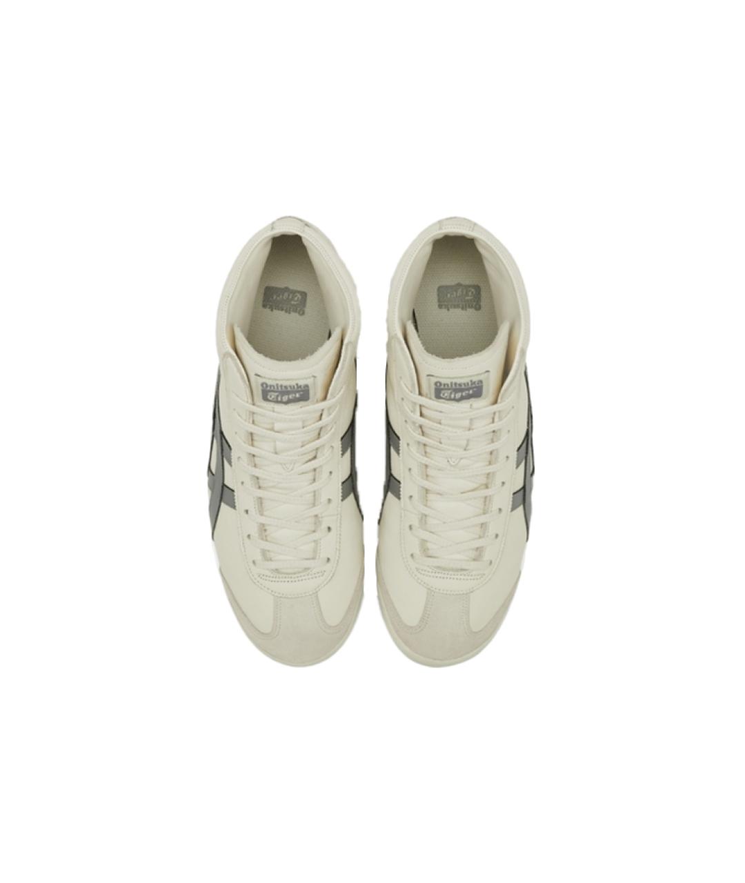 ONITSUKA TIGER Серые кожаные кроссовки, фото 4