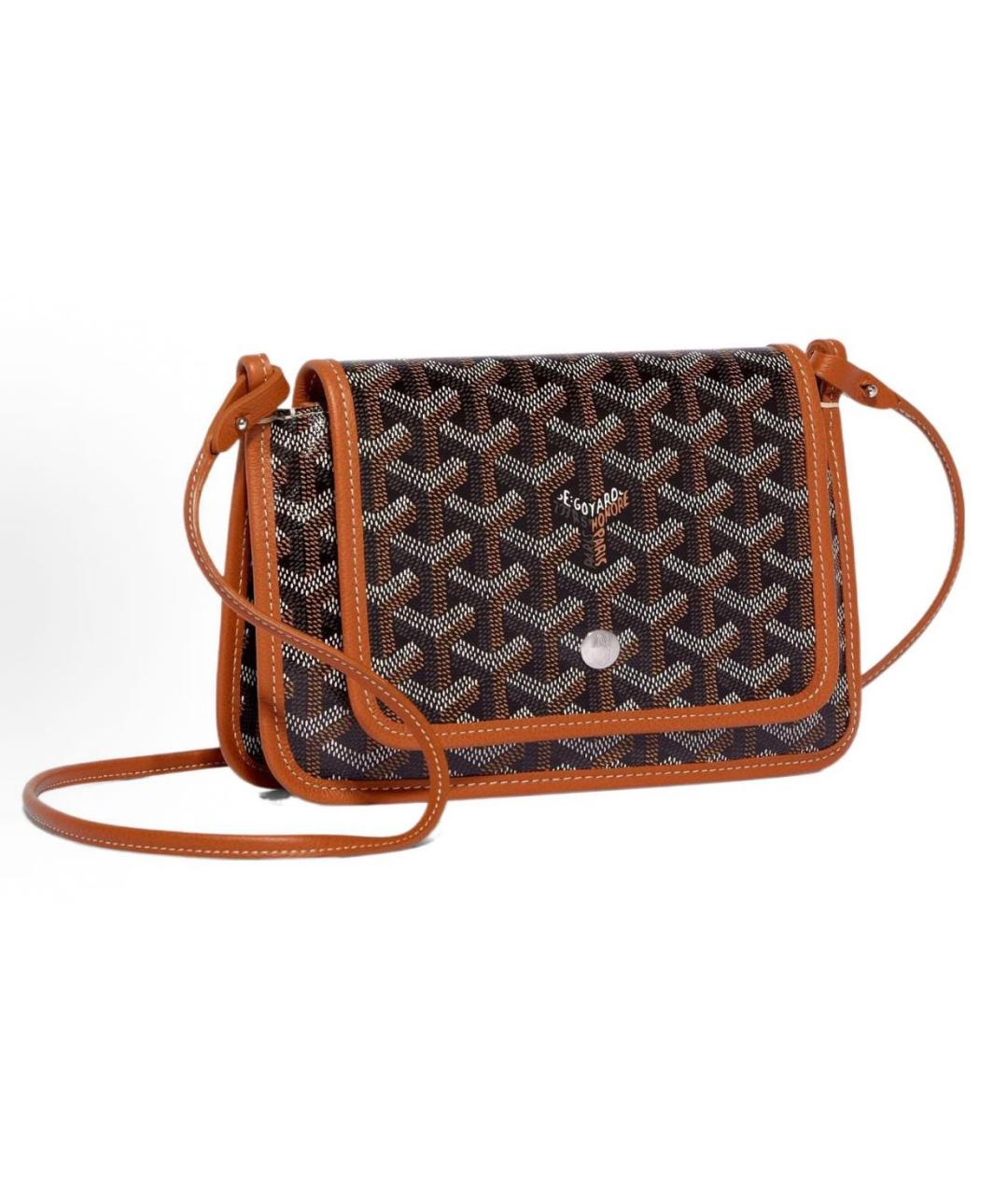 GOYARD Коричневая кожаная сумка через плечо, фото 5