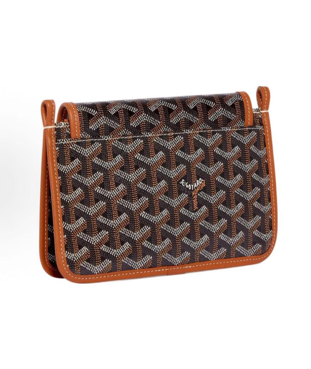 GOYARD Коричневая кожаная сумка через плечо, фото 3