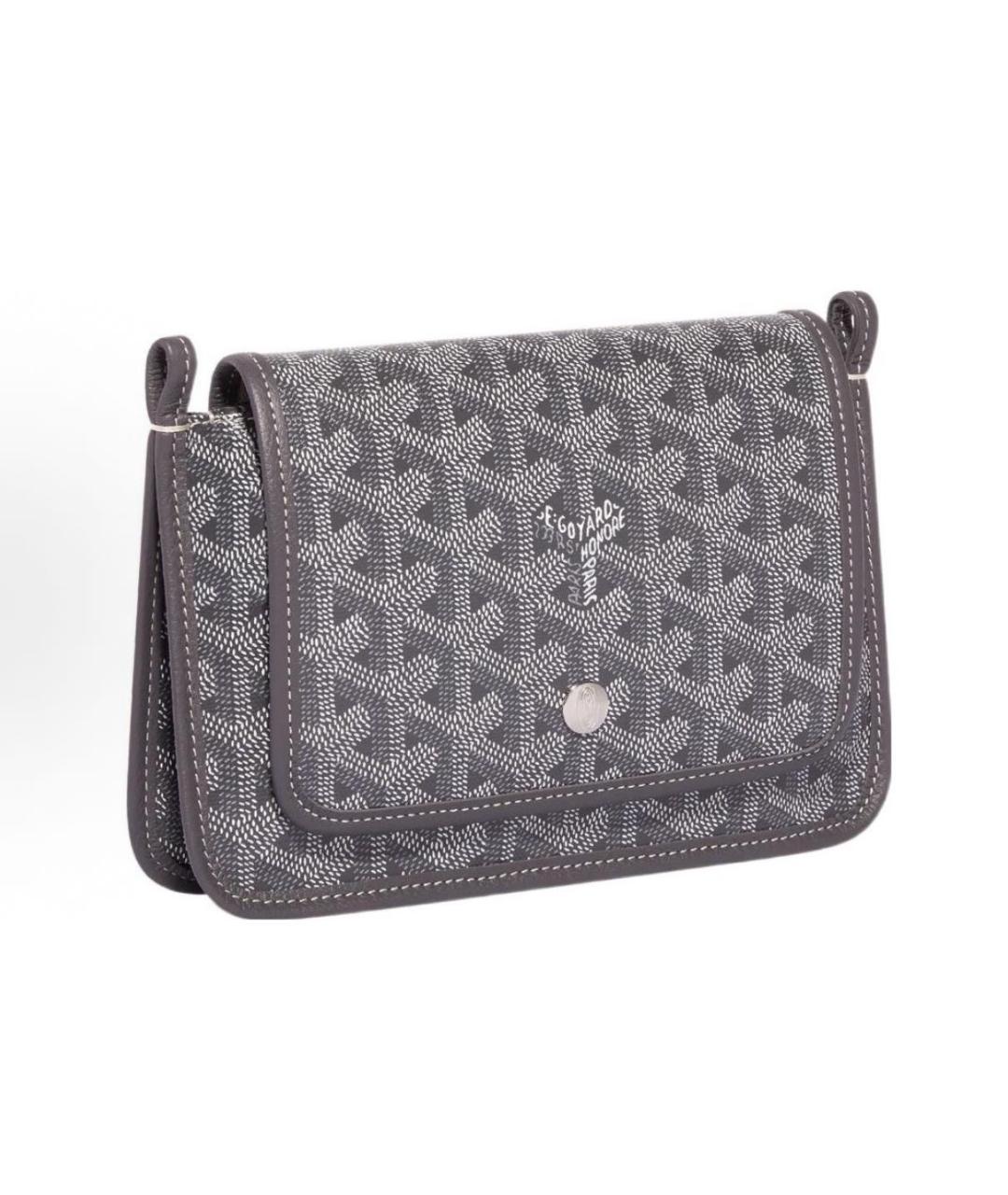 GOYARD Антрацитовая кожаная сумка через плечо, фото 2