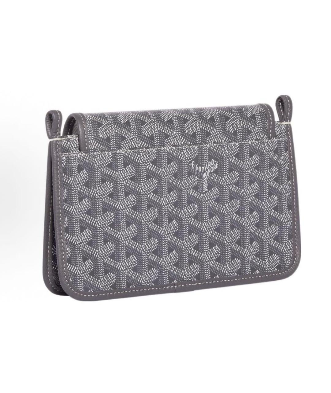 GOYARD Антрацитовая кожаная сумка через плечо, фото 3