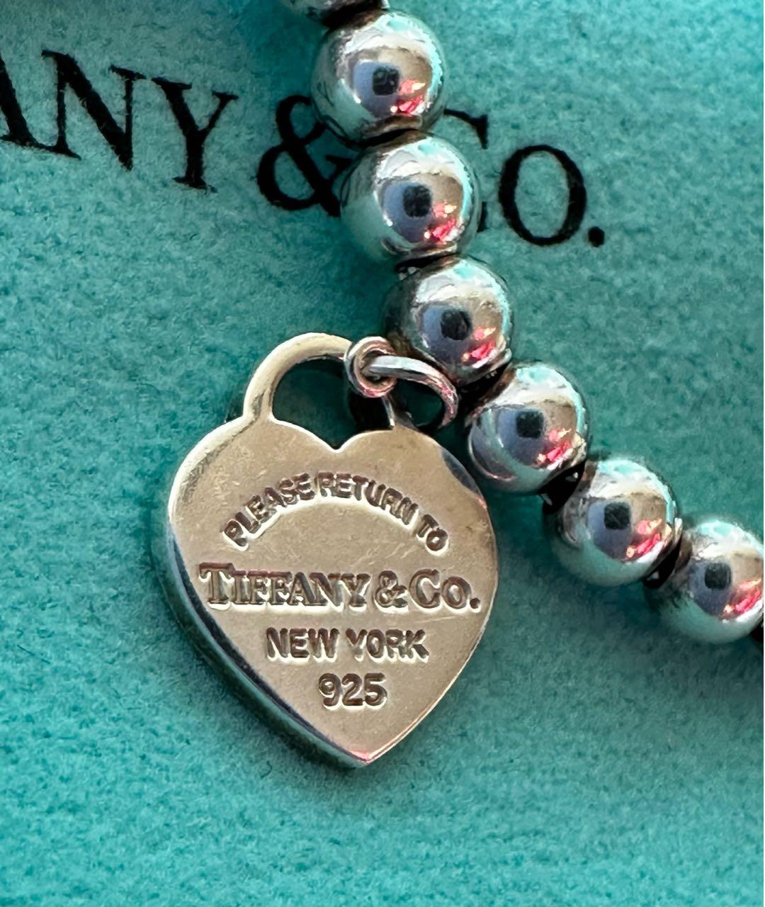 TIFFANY&CO Бирюзовый серебряный браслет, фото 5
