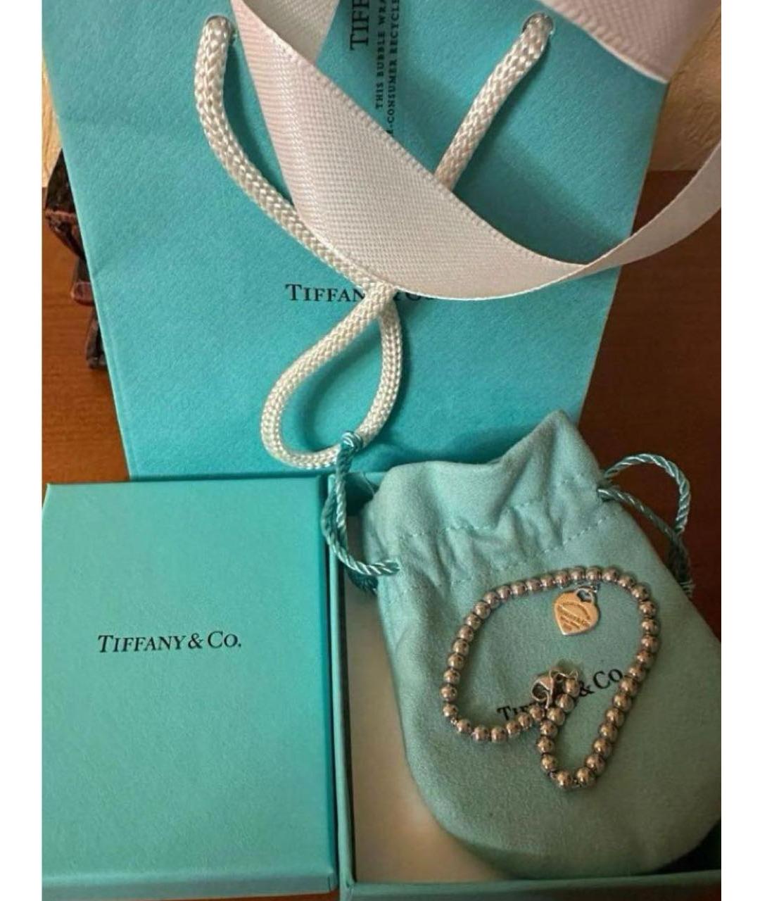 TIFFANY&CO Бирюзовый серебряный браслет, фото 2