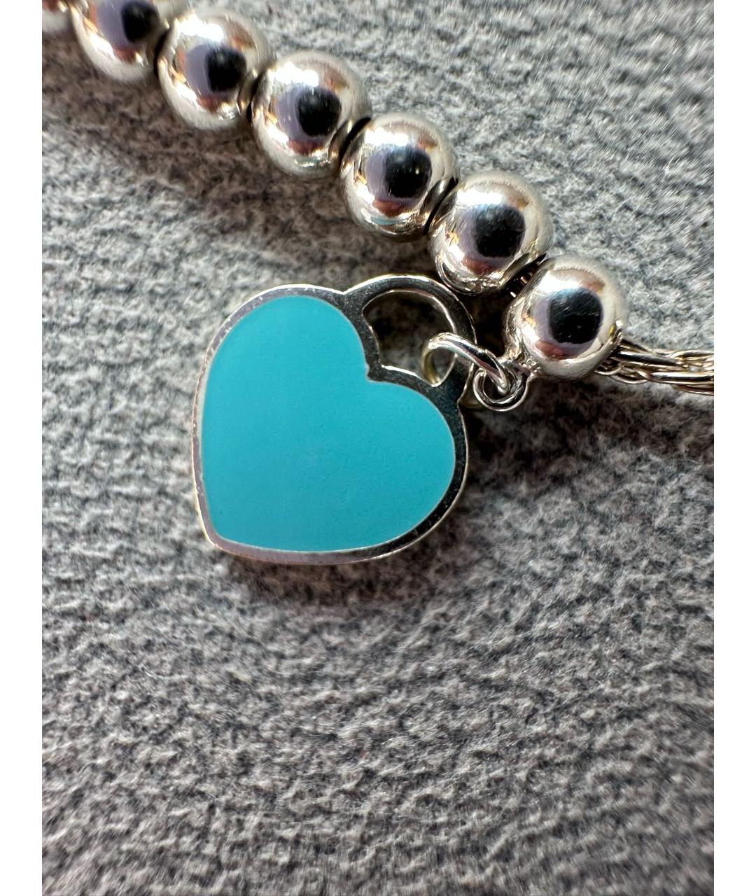 TIFFANY&CO Бирюзовый серебряный браслет, фото 5